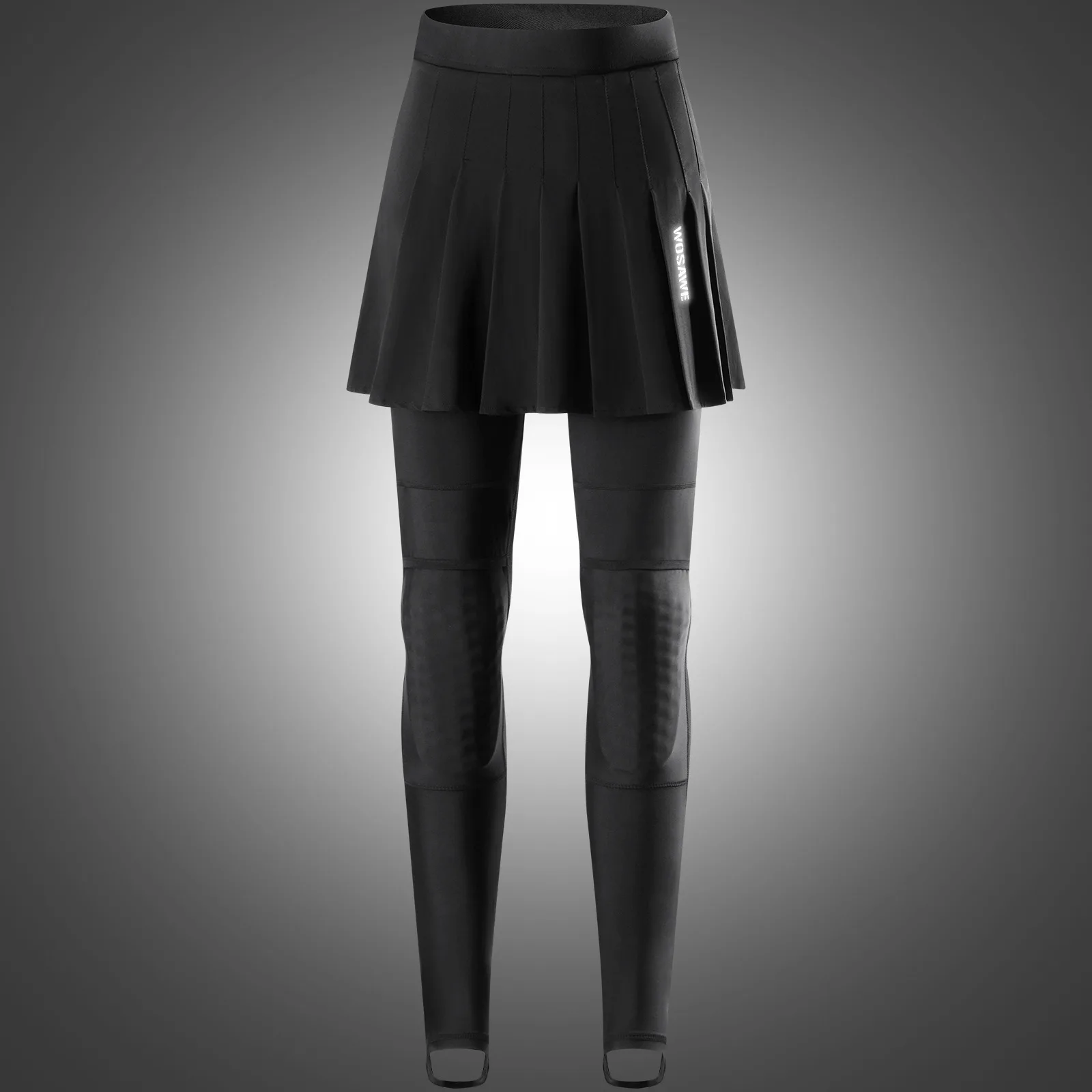 WOSAWE 여성용 오토바이 바지 스커트 (탈부착 가능 무릎 보호대 포함) CE 인증 통기성 메쉬 여성용 오토바이 라이딩 팬츠 신축성