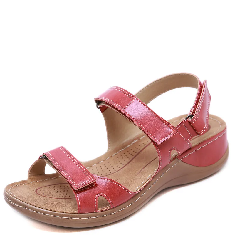 

Сандалии женские на плоской подошве, модные однотонные босоножки с регулируемыми ремешками, Повседневные Легкие, 44 цвета, лето 2024