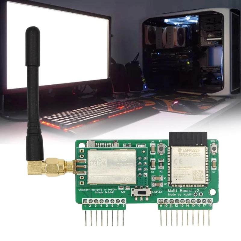 

Мультиплата WiFi для Flipper NRF24+ESP32 Макетная плата для снифферов NRF24 P9JB