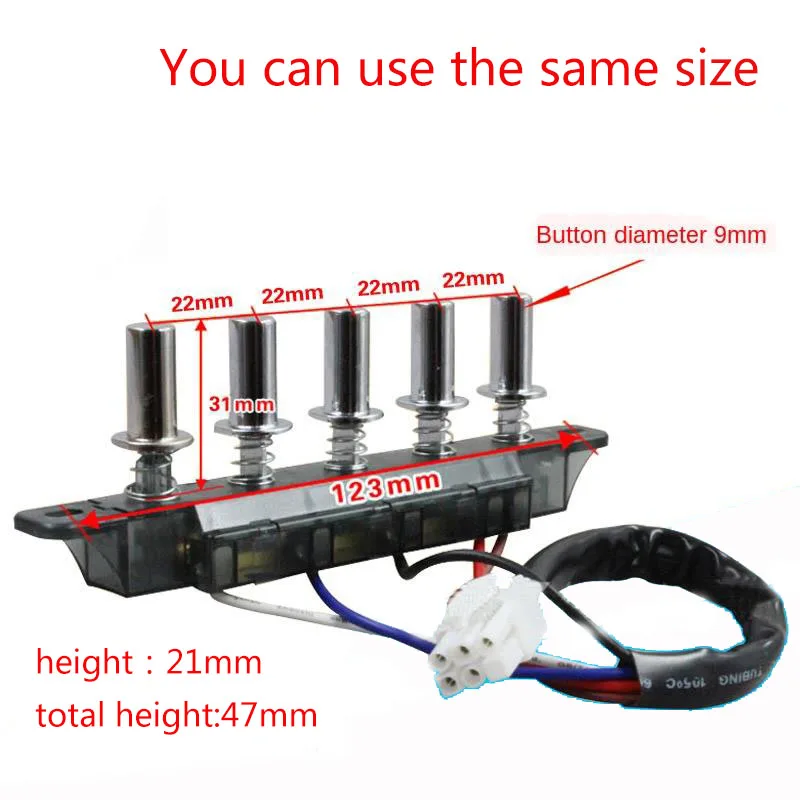 Dunstabzugshaube 5 taste schalter taste universal zubehör schalter control  board panel controller