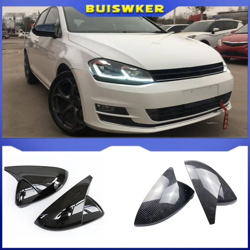 

2 шт., колпачки на зеркала заднего вида для VW Golf MK7 7,5 GTI 7 7R