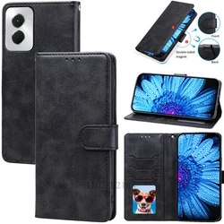 Leather Wallet Flip Cover - Protective Case - Moto G Power 2024 (Black)