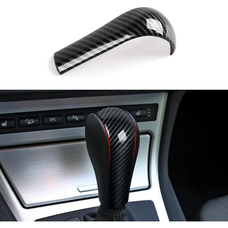 

Car Gear Shift Knob Cover Sticker Decal Carbon Color ABS Trim fits for BMW E90E91 X1 E84 Z4 E89E60E61E62E63E64E81E87 Accessories