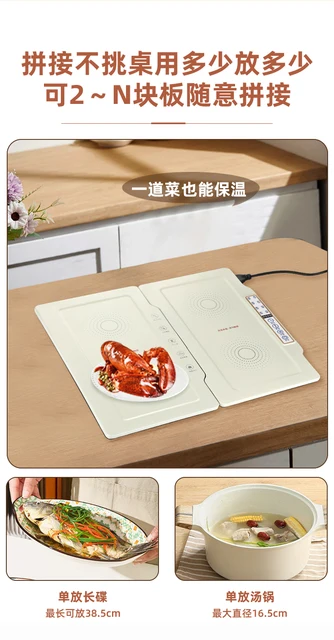 600mm Round Keeps Warm Dining-table Warming Food Treasure Hot Plate Dishes  Heater Machine Multifunction Heat Insulation Board - Food Processors -  AliExpress