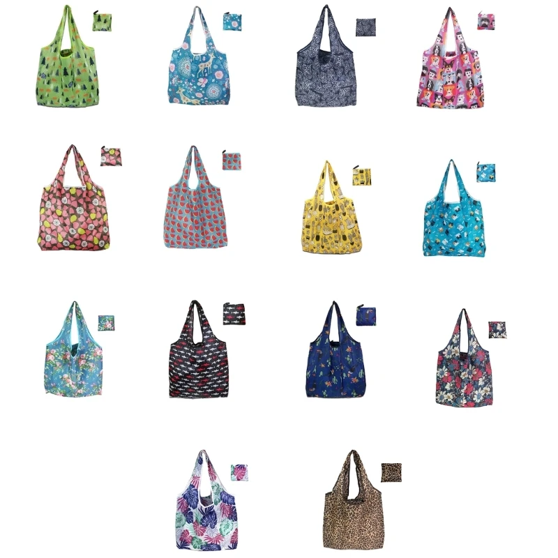 

Large Capacity Bag Foldable Shopping Bag Reusable for Travel & Picnics