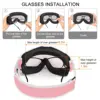Findway Adult Ski Goggles Double Layer Len Anti-fog 100% Anti-UV OTG Design & Snow Goggles for Youth Outdoor Skiing 4