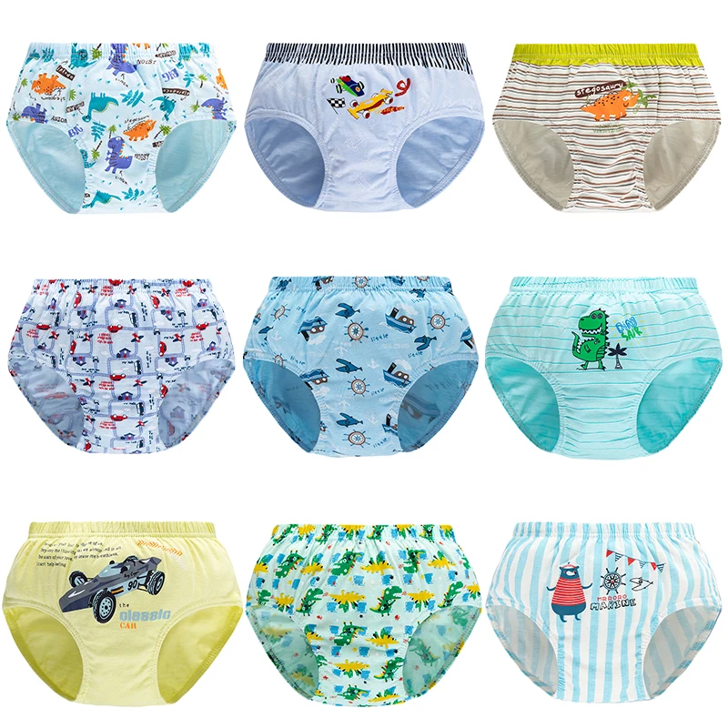 5 Pcs/Lot Cotton Children Underwear Shark Cartoon Patterns Boys Panties  Breathable Kids Underpants Soft Sweatproof Boys Boxers - AliExpress