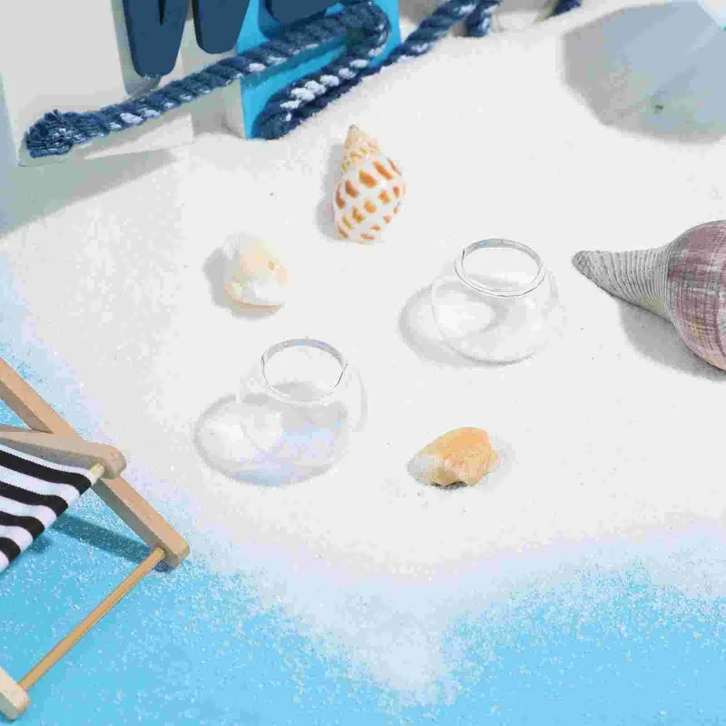 Miniature Decoration Playing House Fish Tank Simulation Goldfish Bowl Aquarium Decoration Fish Tank Accessories 2Pcs