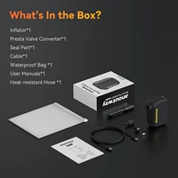 משאבת חשמלית AT1 Pro Mini של anoutway לאופניים עם מסך, טעינה מהירה של 25 דקות, סוללה בנפח של 120PSI ומקסימום של 450mAh 6