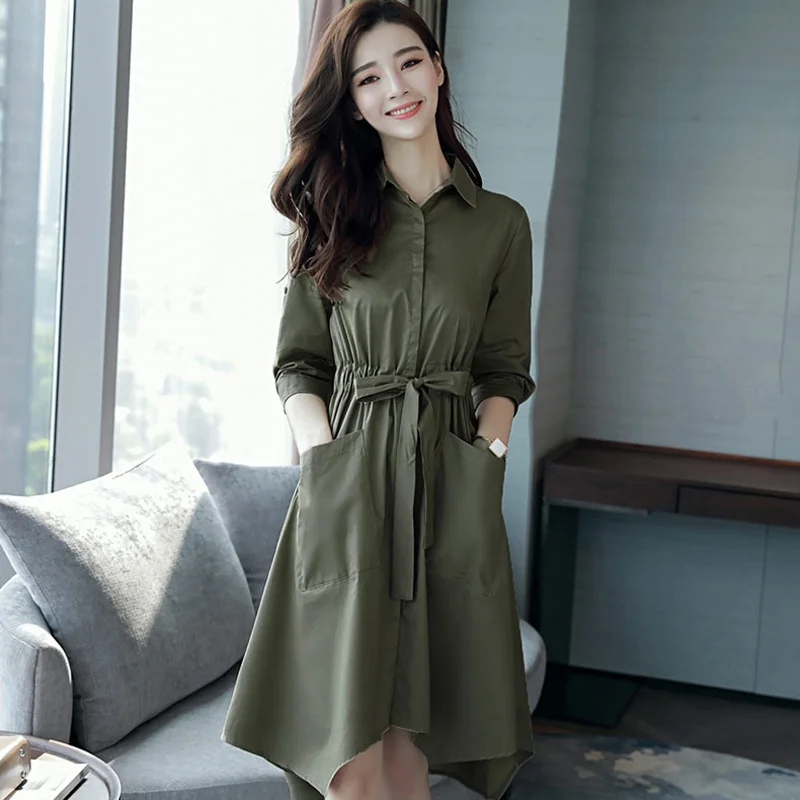

Women's Windbreaker Plus Size Dress Elegant 2023 Summer New Korean Style Spring And Autumn Casual Thin Coat Clothes For Women