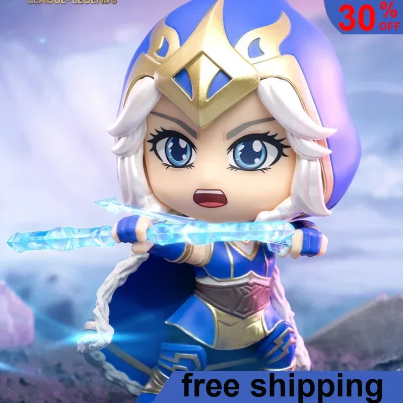 

10cm League of Legends Anime Figure Star Guardian Kaisa The Frost Archer Ashe Action Figure Cute Ornament Collection Gift Toys