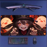 Genshin impact Mousepads Monster Large Mouse Mat Big Desk Pad Non Slip Rubber Mouse Pad Big Keyboard Mats Mouse Pad 1