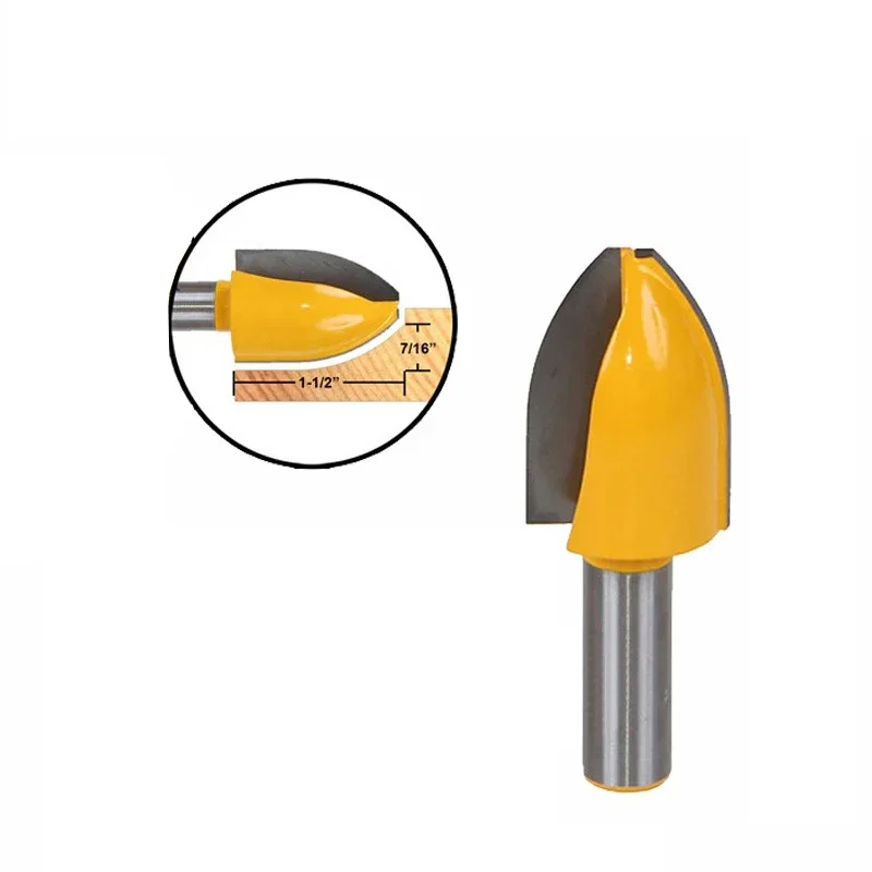 

1pc 12mm 1/2 Shank Vertical Panel Raised Ogee Bead Router Bit Woodworking Door Line Milling Cutter for Wood Tools