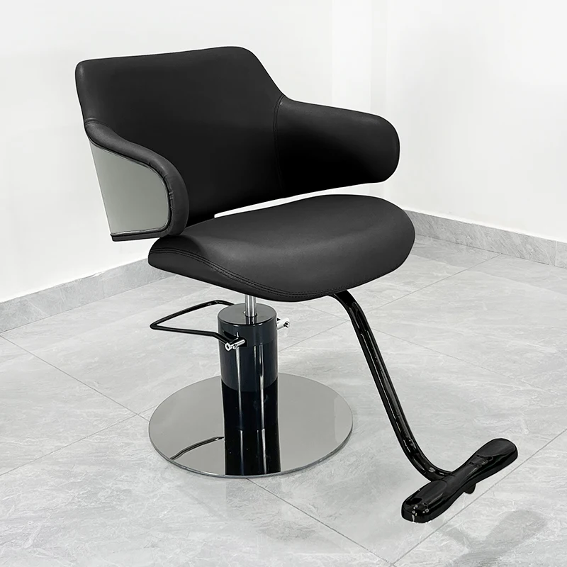 

High Barber Chair Vanity Spa Manicure Berber Hair Stylist Salon Chair Gaming Saddle Silla De BarberoBarber Equipment OK50LF