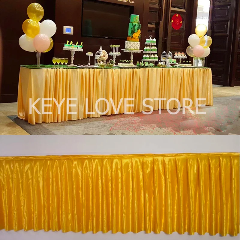 Customized Birthday Event Party Wedding Table Cover Banquet Stage Table