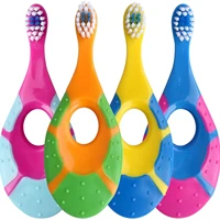 Brosse à dents pour enfants, 2 pièces, avec poils souples, sans BPA, pour entraînement des dents à feuilles caduques 1