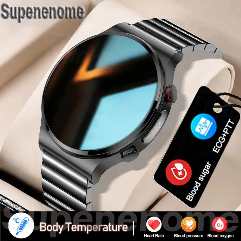 

2023 Blood Sugar Smart Watches Men ECG+PPG Heart Rate Blood Pressure Fitness Tracker IP68 Waterproof Smartwatch For Android ios