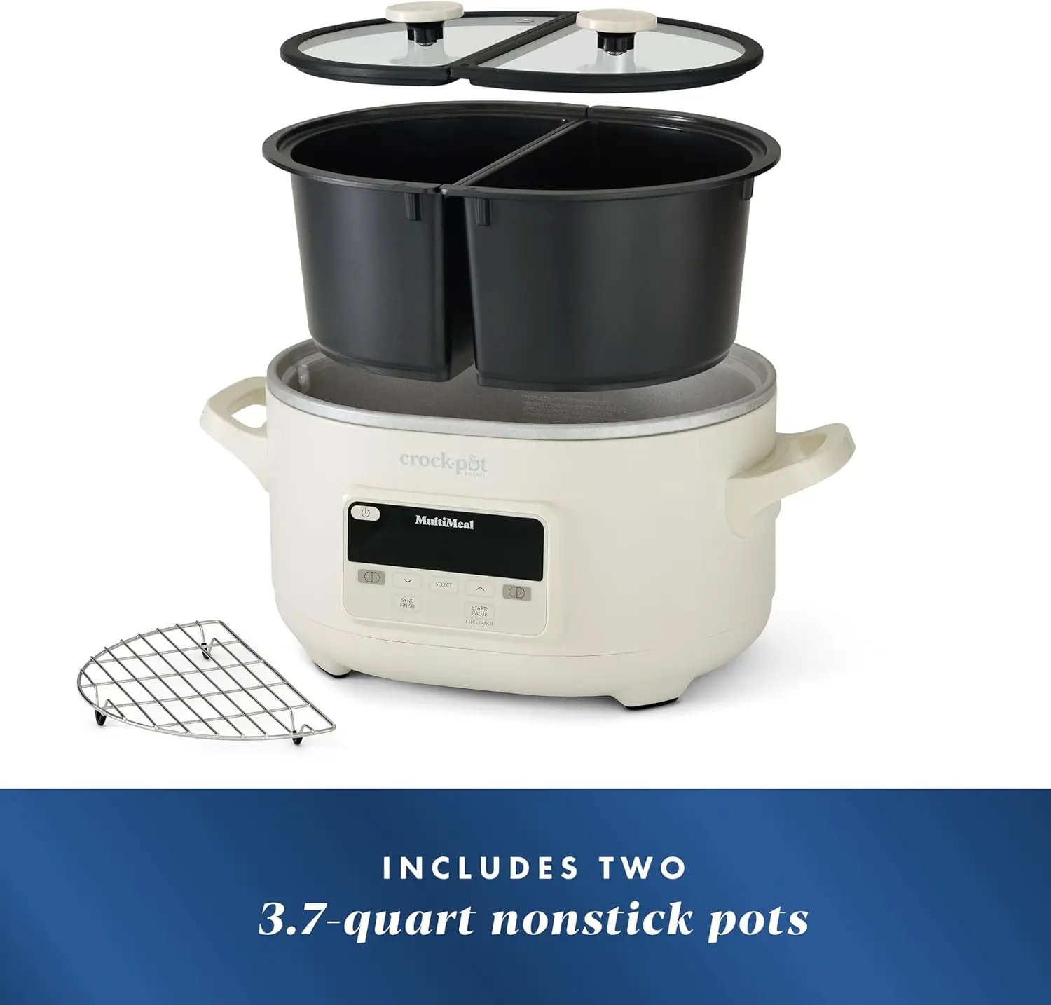 Crock-Pot MultiMeal Multicooker and Programmable Slow Cooker with Bake Function, Oat Milk 6