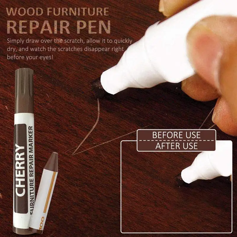 17pcs Wood Repair Kit Wood Floor Scratch Repair Paint Furniture Kit Marker Concealing Furniture Scratches Restore