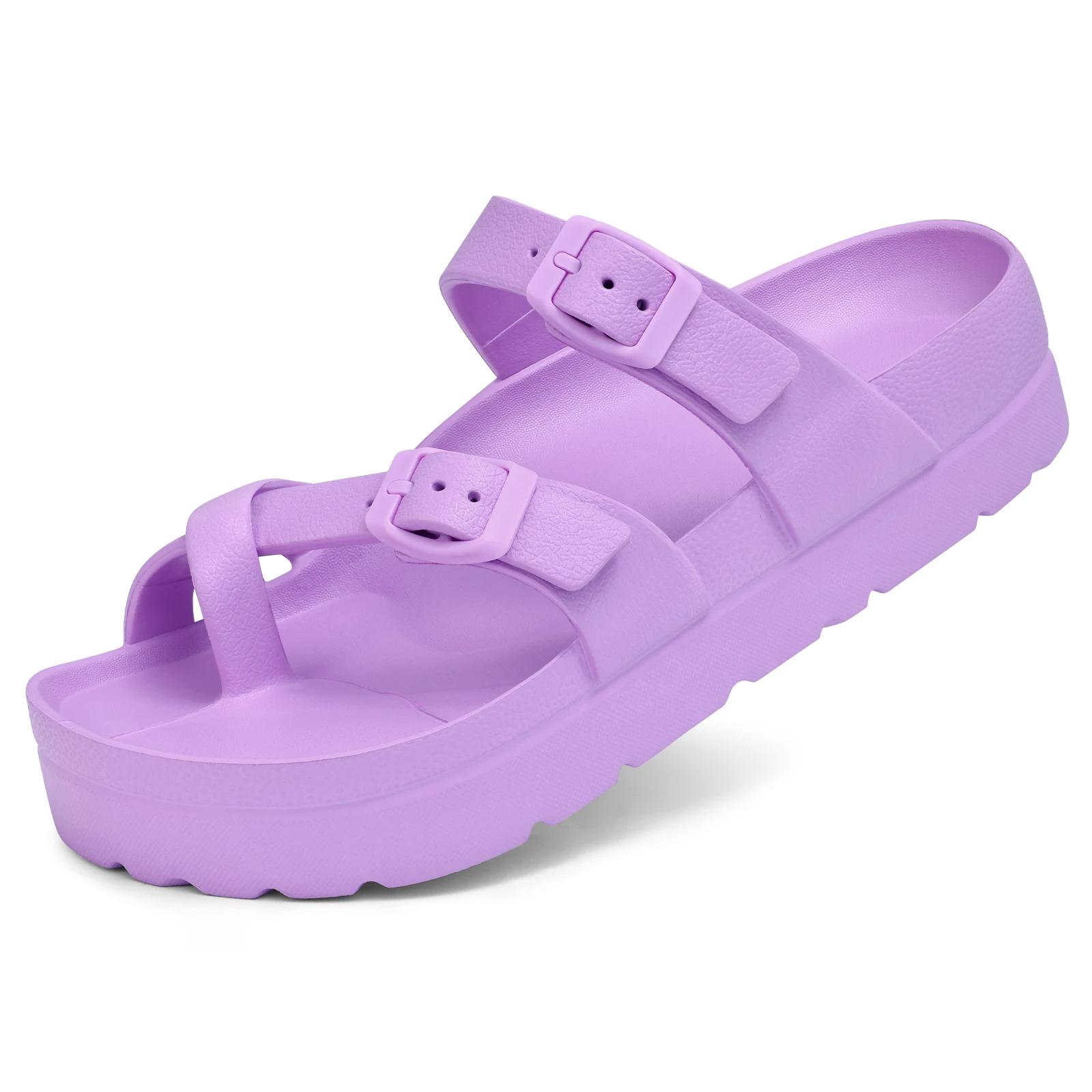 Pillow Sandals for Women Men Thick Sole Adjustable Buckles EVA Flat Sandals Summer Nonslip Cloud women sandals