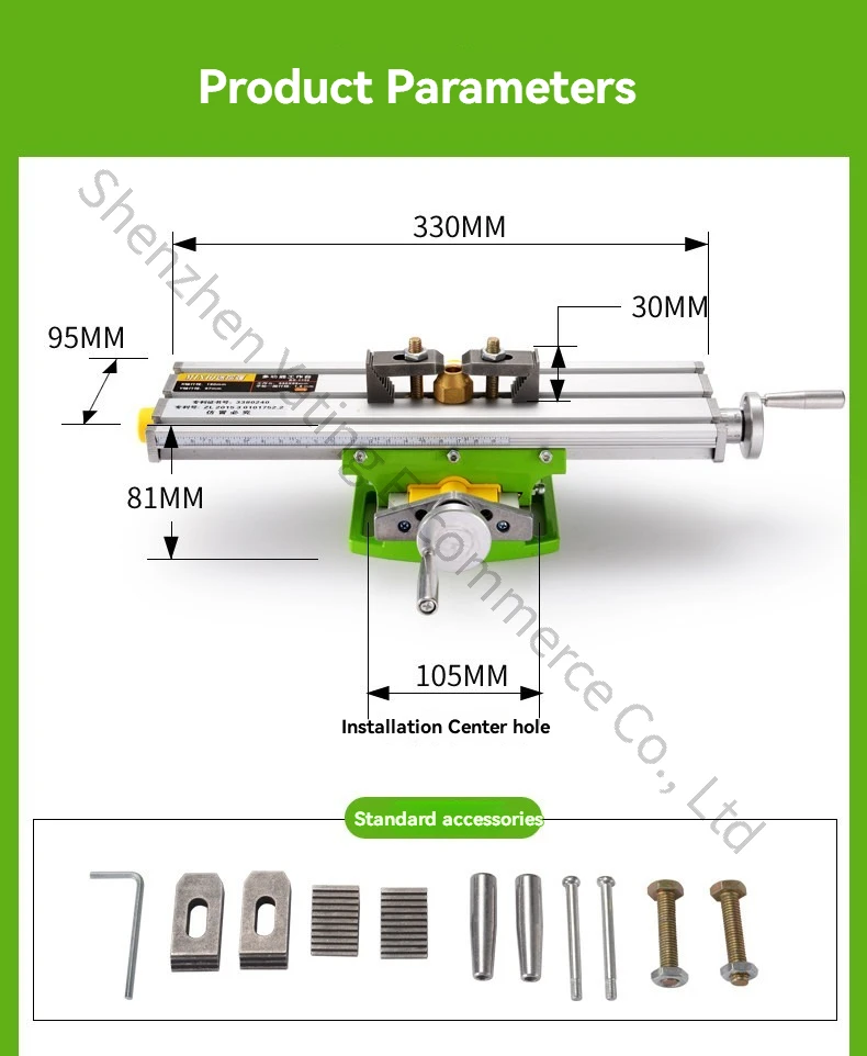 BG-6330 Mini Strong Cross Flat Clamp Bench Drill To Milling Machine Bench Pliers