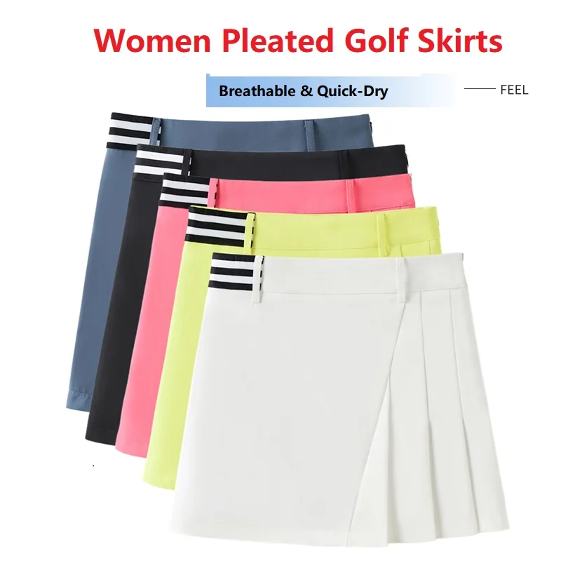 New Arrival Golf Tennis Skirts for Women High Waist Pleated Skirt Breathable Soft Athletic Workout Skort Gym Sports Fitness Yoga