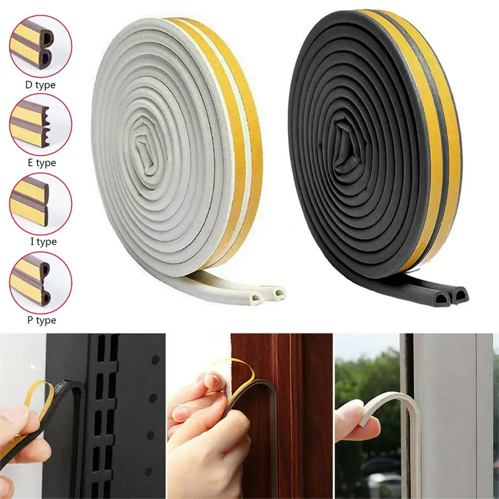 Self Adhesive Window Door Seal Strip 5/10m door seal strip sealing strip tape window seal strip sealing tape sealing strip