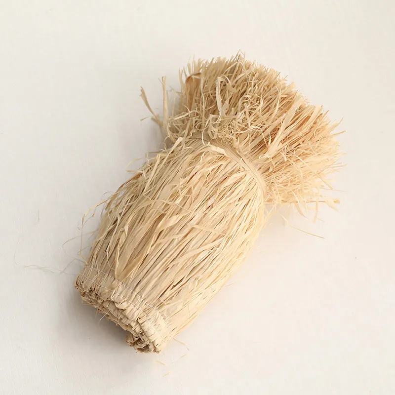 Wall Art Decor Natural Raffia Straw Tassels Ornament Jute Lafite Grass Furniture Fringe Trim Wedding Garland Home Background Wall Decoration