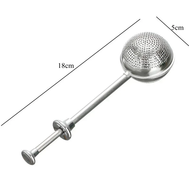 Reusable Stainless Steel Telescopic Tea Infuser for Spice Herb Mate Leaf Strainer Balls Filter Diffuser KitchenTeapot Teaware