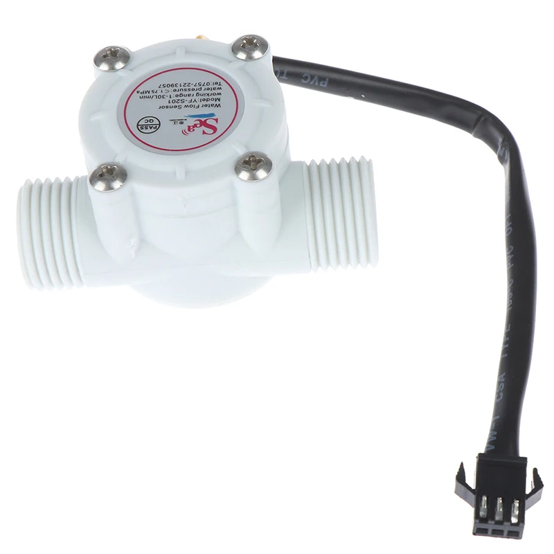 1Pc 1/2'' water flow sensor control effect flowmeter hall 1-30L/min for Arduino water flow sensor