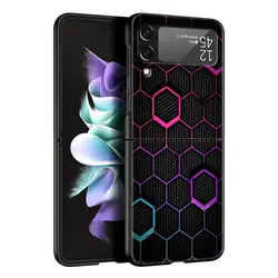 Premium Carbon Fiber Phone Case - Sleek Folding Mobile Shell with Robust Bumper Cover - Samsung Z Flip 4 (A1)
