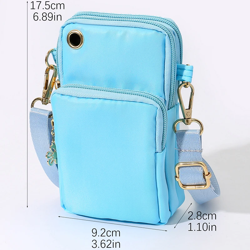 4 Colors Cell Phone Bags Men Women Outdoor Lightweight Wristlet Butterfly Pattern Crossbody Bag Party Gift