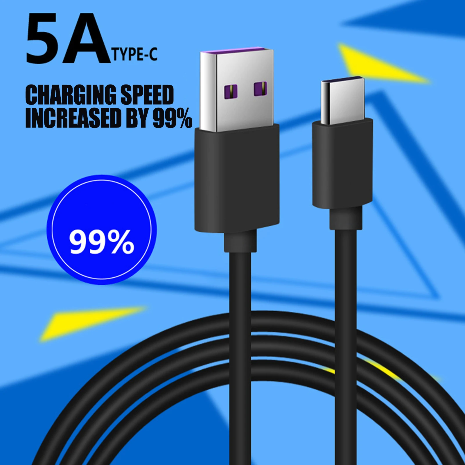 

5A супер быстрый зарядный кабель USB Type C кабель для Sam-sung Hua-wei Xiao-misPlus зарядный провод кабель для быстрой зарядки и передачи данных