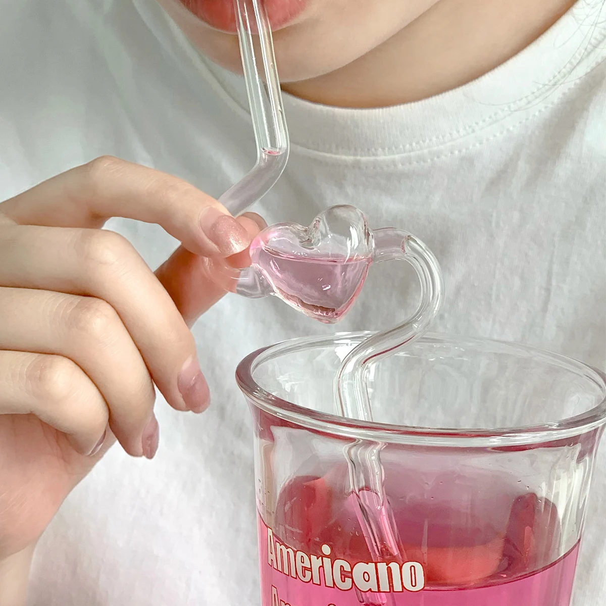 Chemistry Beaker Drink Tumbler with Reusable Straw Set