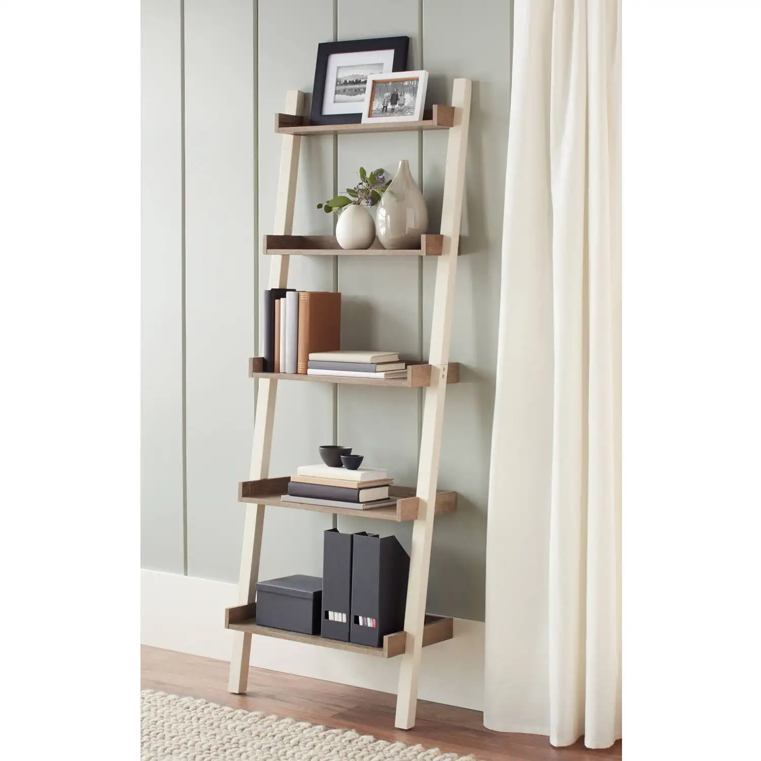 

Bedford 5 Shelf Leaning Bookcase