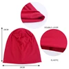Beanie Cotton Hat for Women Man Autumn Winter Elastic Casual Solid Color Slouchy Chemo Cap Riding cap Running cap 2