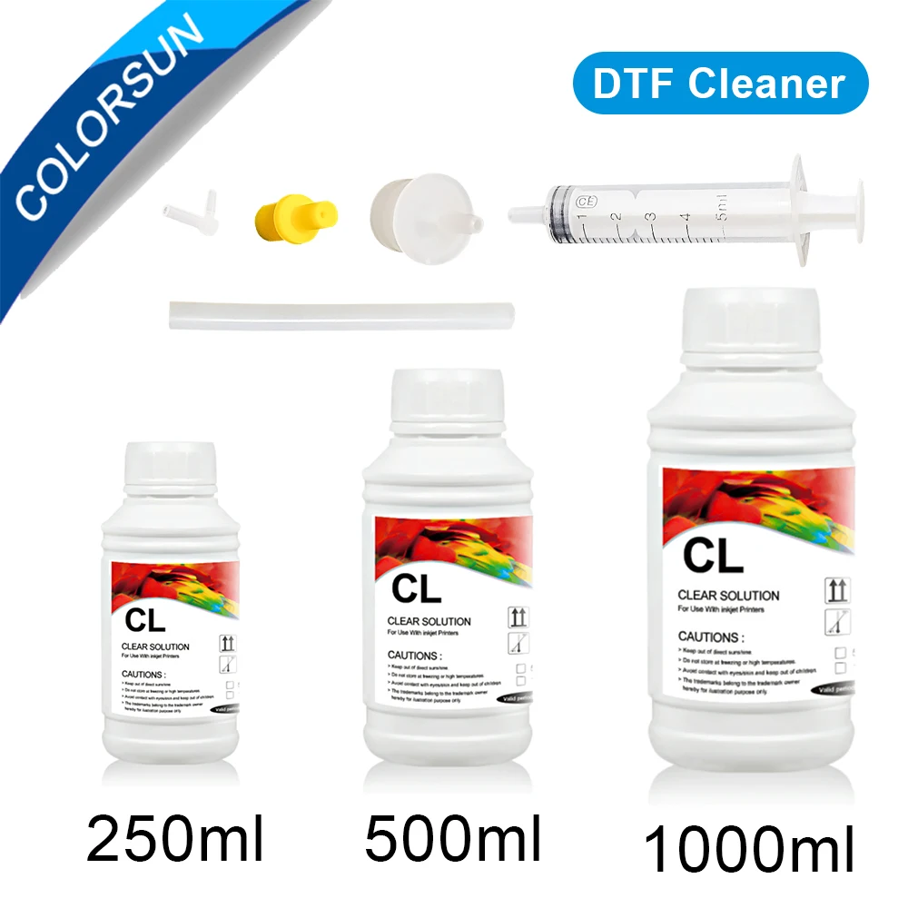 DTF Cleaning Solution Liquid For DTF Printer Printhead Ink Cleaner For R1390 L1800 DX5 4720 I3200 Printing Machine