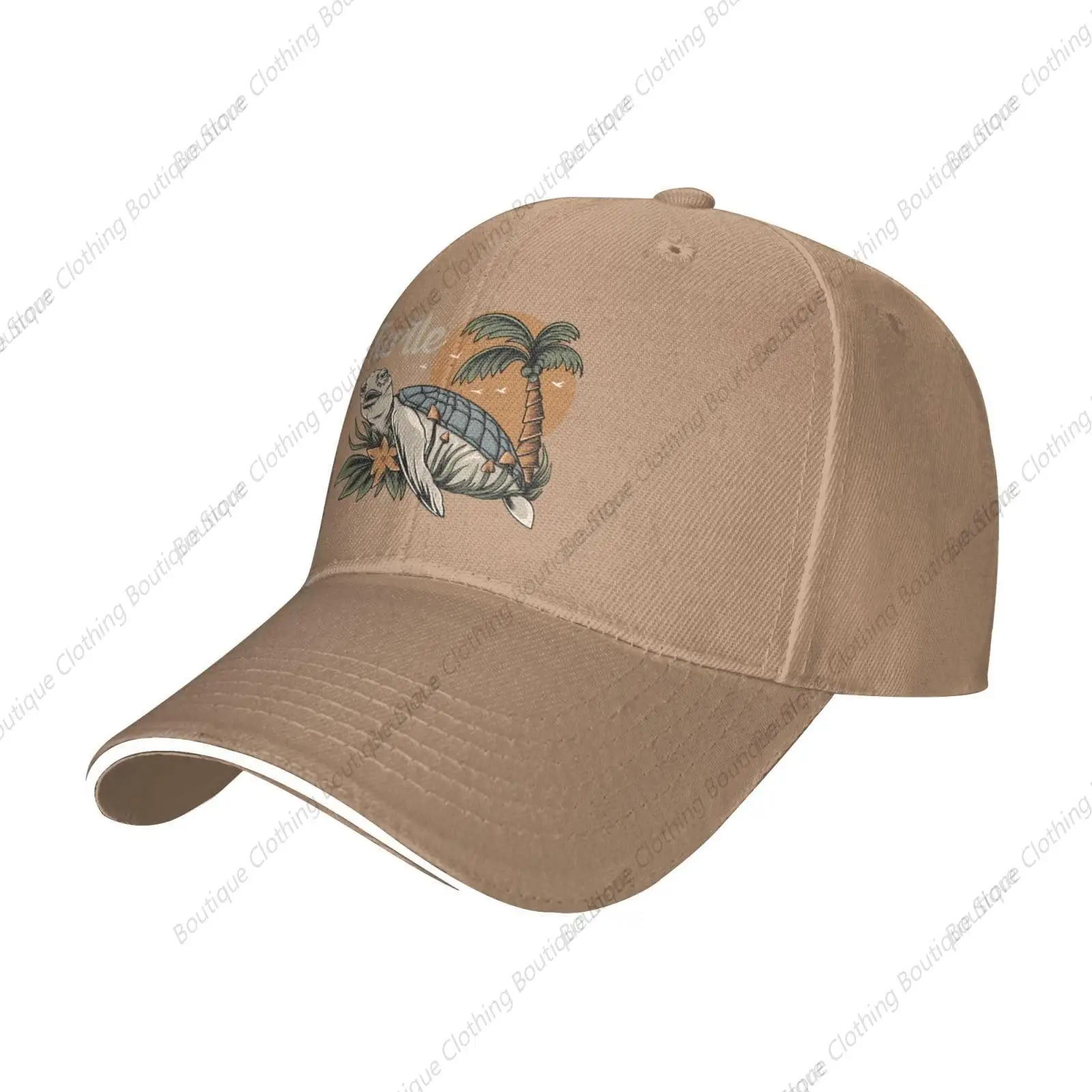 Cute Turtles Baseball Cap Women Men Hat Adjustable Golf Caps Dad Sun Hat Natural