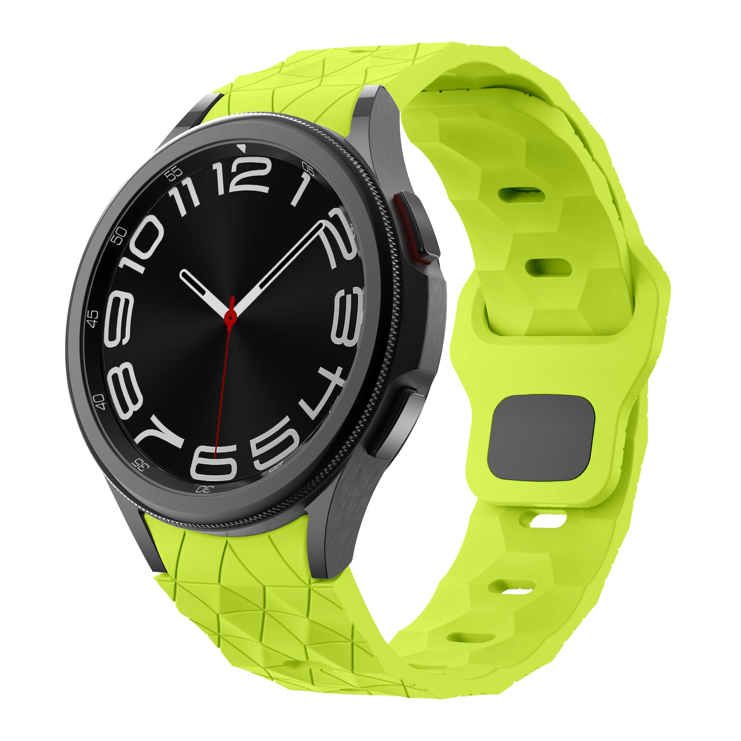 Football Pattern Soft Silicone Watch Strap Bracelet Band in Various Sizes