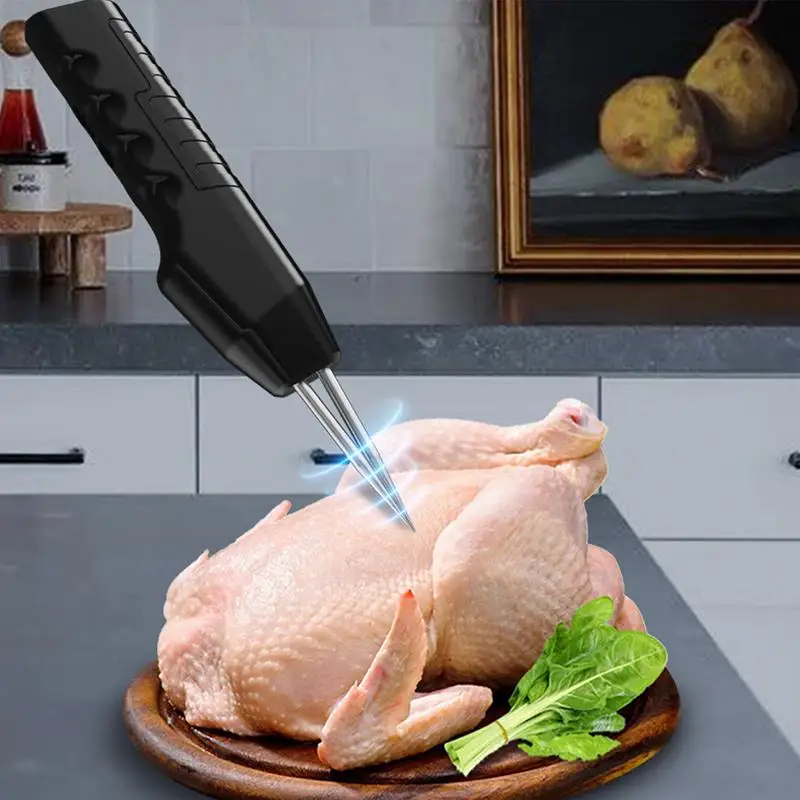 Electric Poultry Plucker Handheld Defeathering Machine For Poultry Rechargeable Chicken Feather Remover With Ergonomic Handle