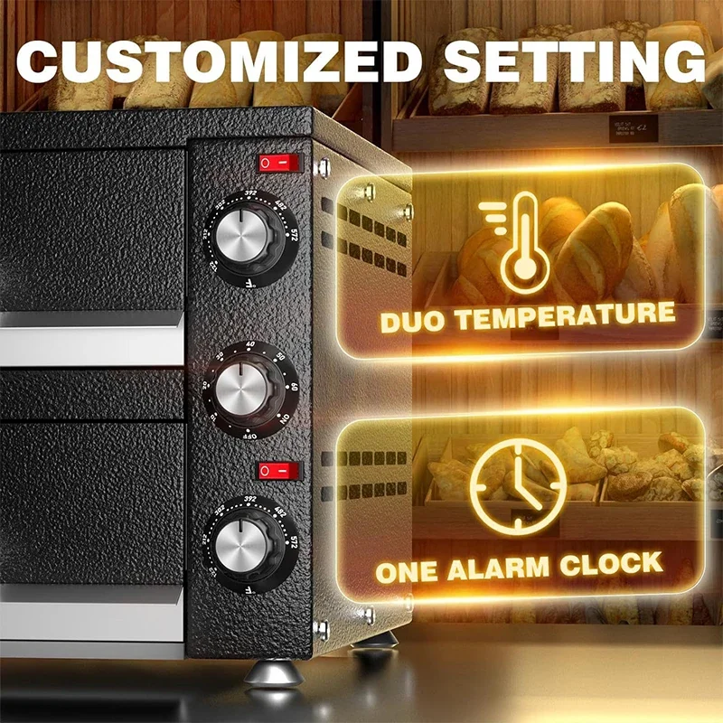 12 Inches Pizza Oven Outdoor Commercial Kitchen Supplies Double Pizza Barbecue Oven Commercial 3