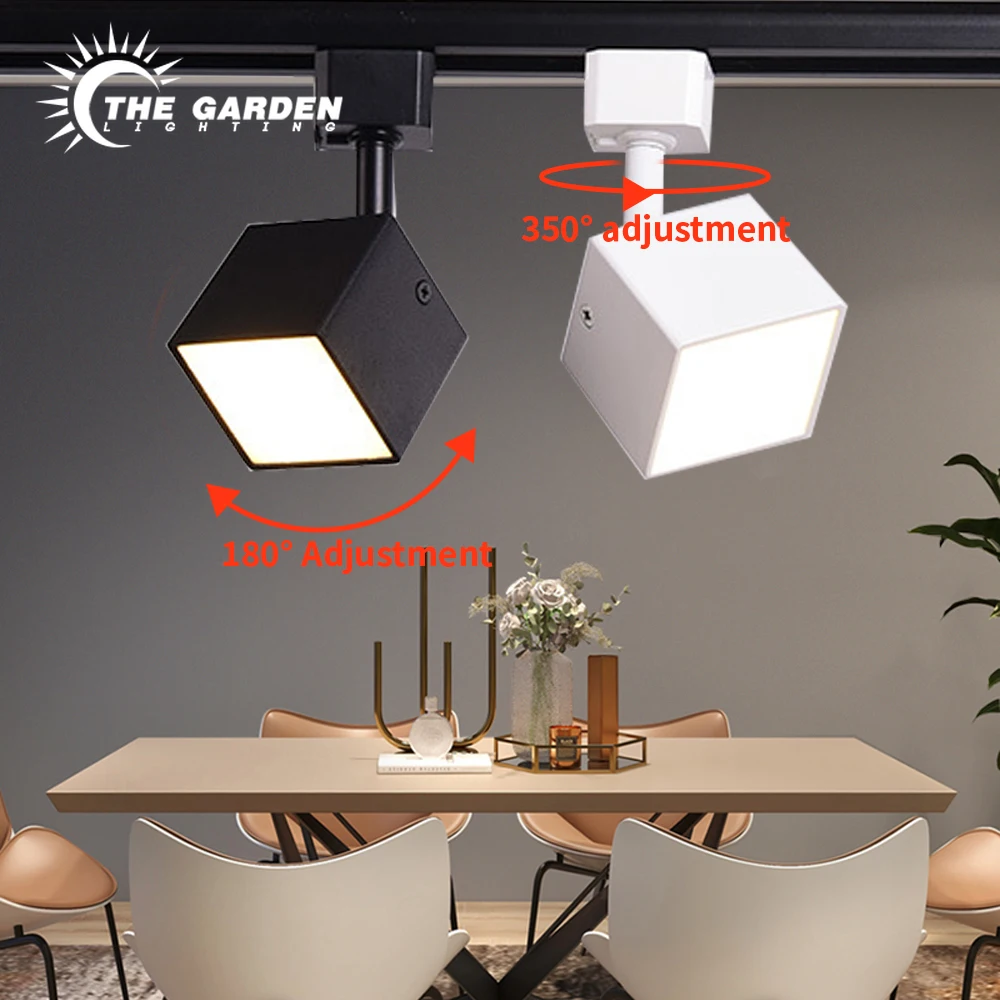 

LED Lamp Head Recessed Track Lighting System, Spotlight Downlight Ceiling Wall Light Track Spotlight