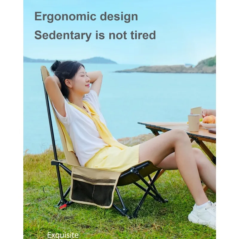 テーブル・チェア・ハンモック ULTRALIGHT FITCHAIR LOWTYPE ATEPA Foldable Camping Chair Ultralight Square Low Chair（2