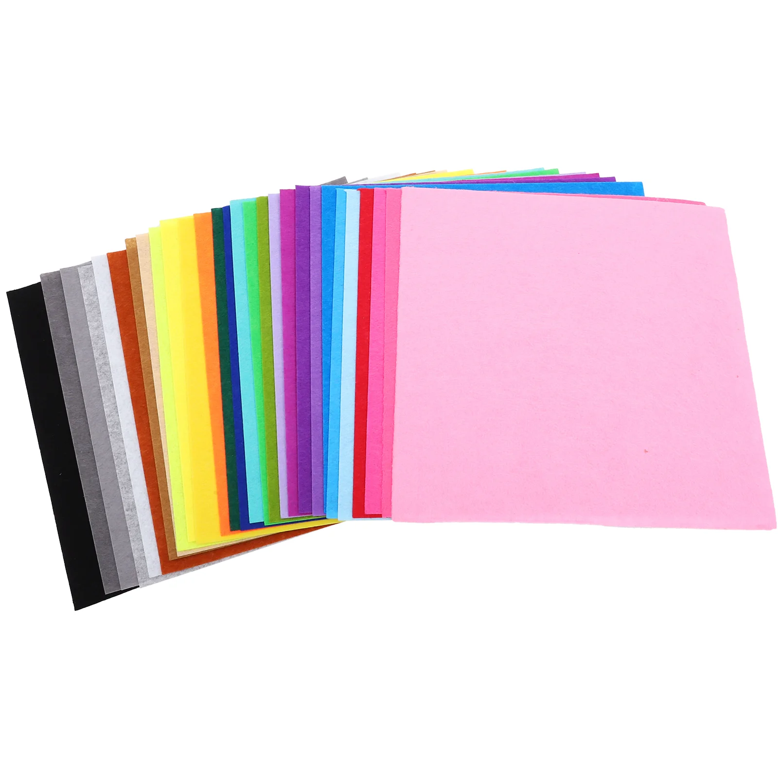 

28 Pcs Childrens and Crafts Nonwoven Fibric Square Kids Acondicionador Color