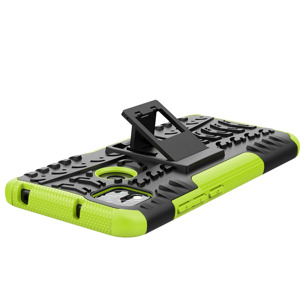 Für Xiaomi Redmi 9C Fall Abdeckung Rüstung Ständer Halter Robuste Silikon Stoßfest Stoßstange Fall für Xiaomi Redmi 9C für Redmi 9_voghion.com