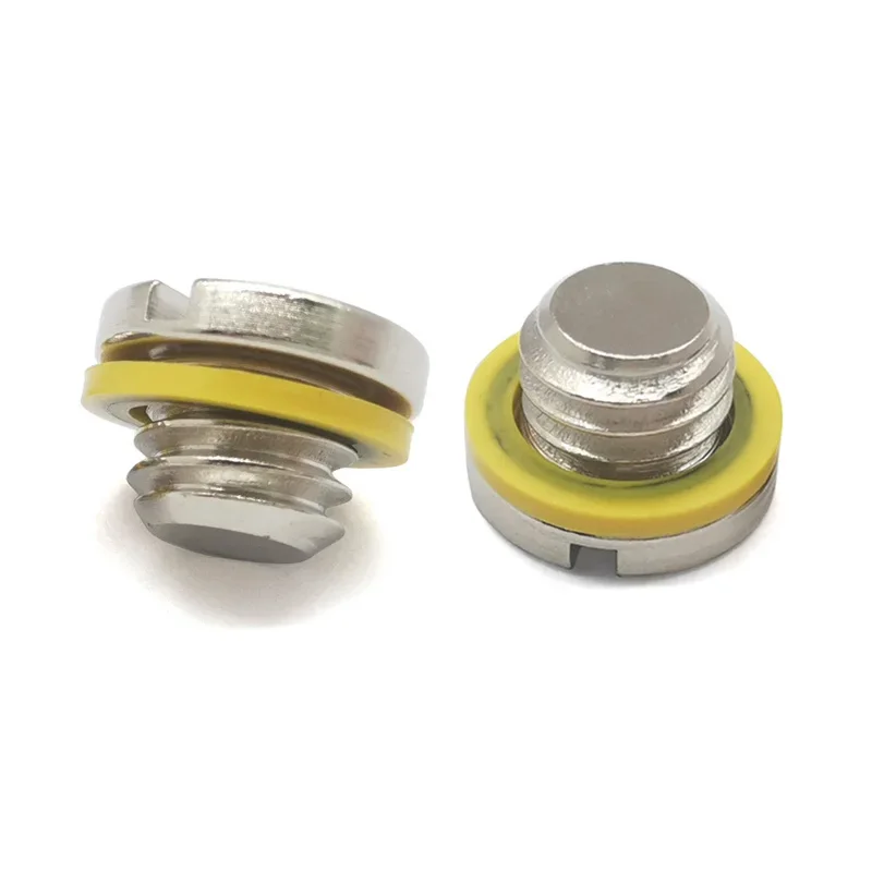 Marine Drain Plug Screw Kits 2 x 10-79953Q2 for Mercury MERCRUISER Replaces 10-79953A2 18-2244 22420 10-79953Q04 Outboard Engine Parts
