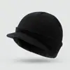 Unisex Warm Winter Hats Stylish Add Fur Lined Soft Beanie Cap With Brim Thick Winter Knitted Hats For Men & Women Dropshipping 3