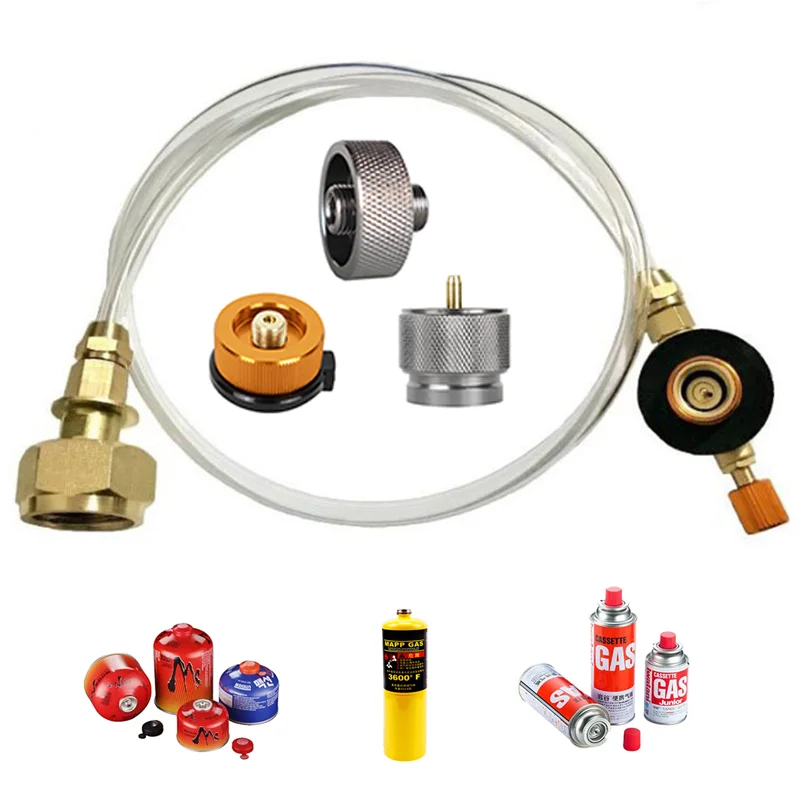 Outdoor Gas Stove Propane Refill Adapter Camping Gas Cylinder Filling Adapter Butane Refill Tank Equipment Camping Supplies