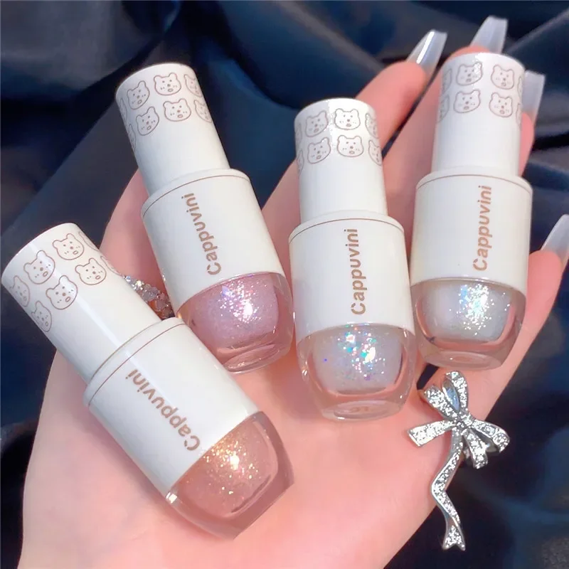 6 Colors Liquid Eyeshadow Highlight Sequins Glitter Eye Shadow Pearlescent Lying Silkworm Waterproof Lasting Shiny Eye Cosmetic eye shadow glitter makeup accessories
