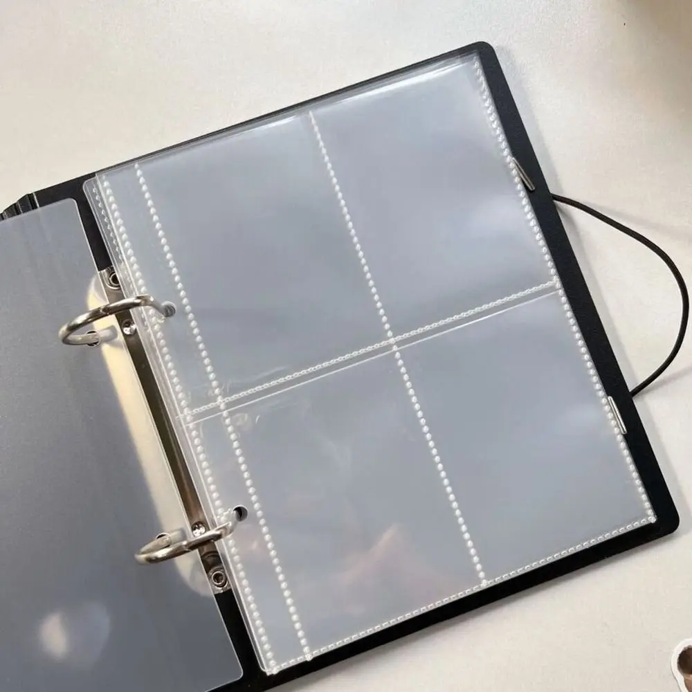 A5 Macaron Color Hollow Album PP Photocard Binder Photo Collect Photo Folder Card Storage Album Stationery